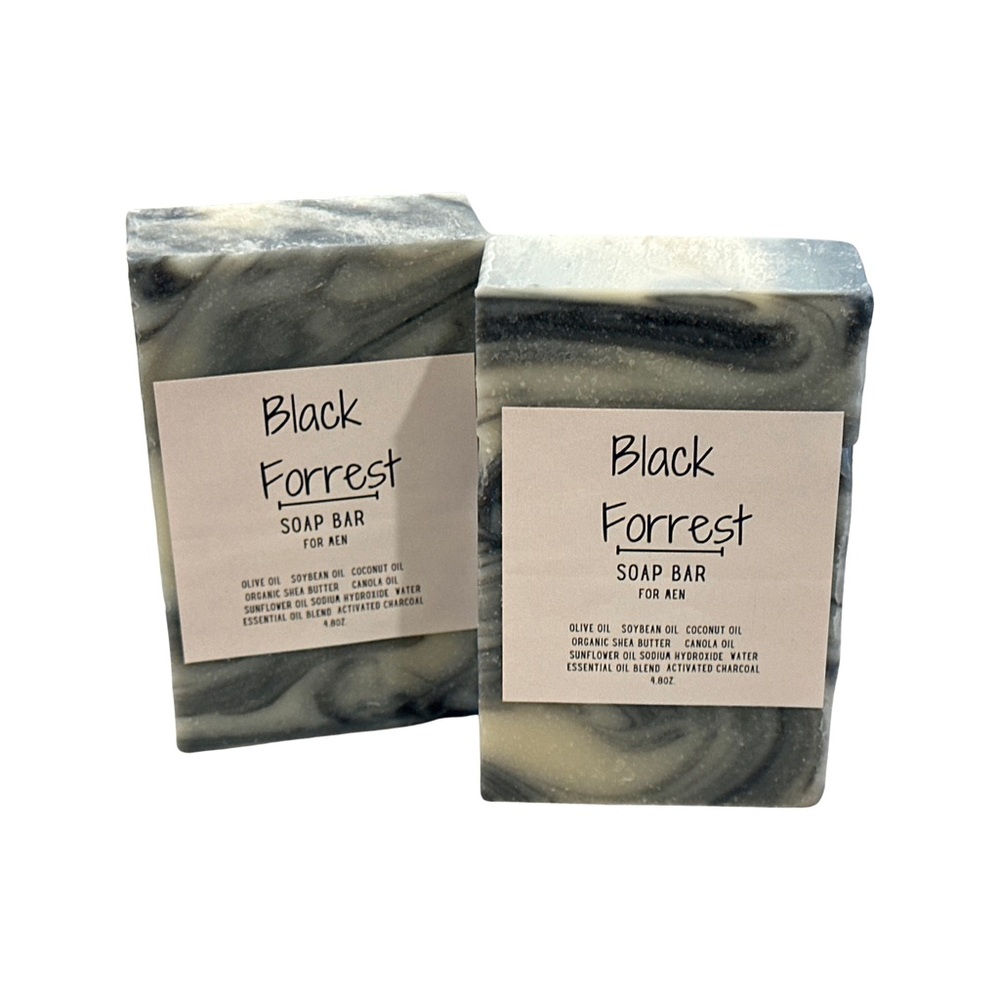Black Forrest Soap Bar for Men Shea Butter Soap Bar Sweet Body (2pack)